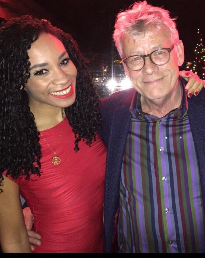 Michelle Ackerley with her dad, Marcus. 