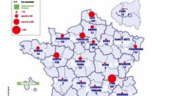 La carte des classes et écoles fermées à cause du