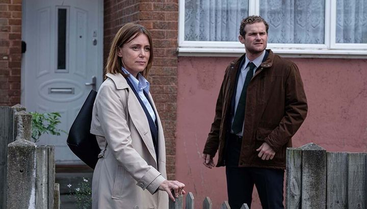 Keeley Hawes with co-star Michael Jibson as DS Stuart Reeves 