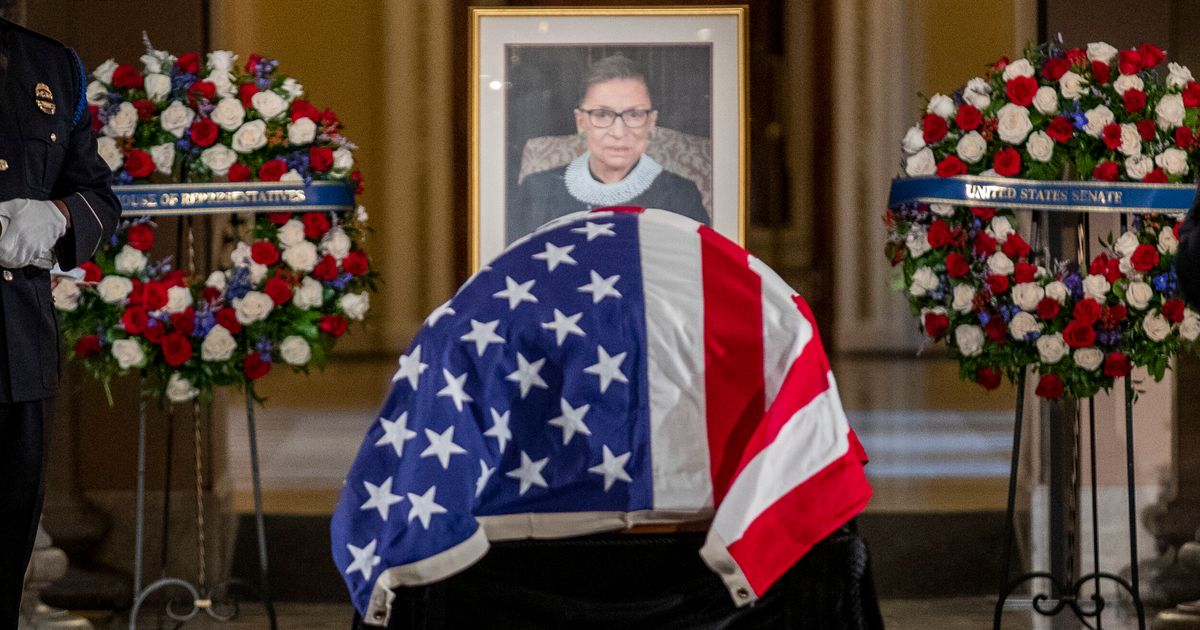 'Profound Sorrow': Biden & Pelosi Among Mourners At Capitol As Ginsburg Lies In State