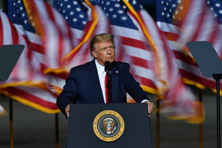 U.S. President Donald J. Trump hosts a Make America Great event in Newport News, Va, on September 25, 2020. U.S. policymakers' inaction on stimulus spending could be a drag on the economy, economists are warning.