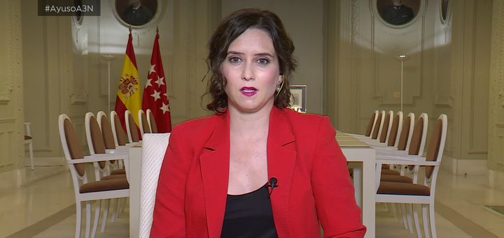 Isabel Díaz Ayuso, en 'Antena 3 Noticias'.