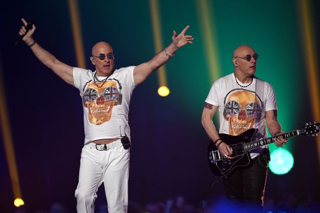 Right Said Fred performing in 2019