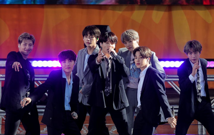 BTSs perform on ABC's 'Good Morning America' show in Central Park in New York City, U.S., May 15, 2019.