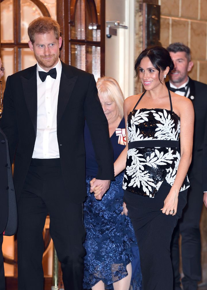 Harry and Meghan at the Royal Variety Performance in 2018