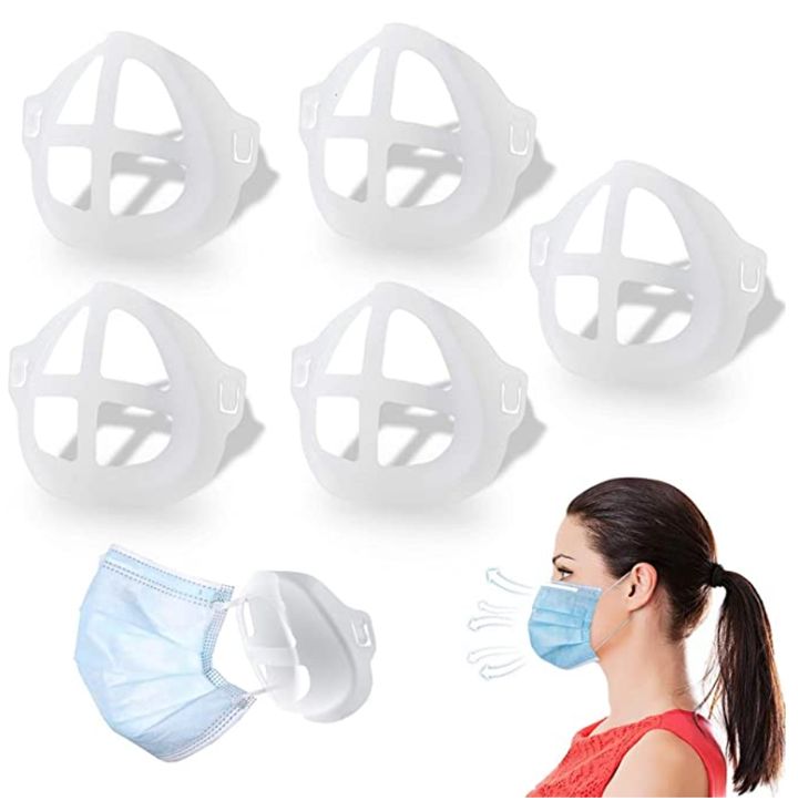 This particular 5-pack of face mask brackets sells for $11.99 on Amazon.