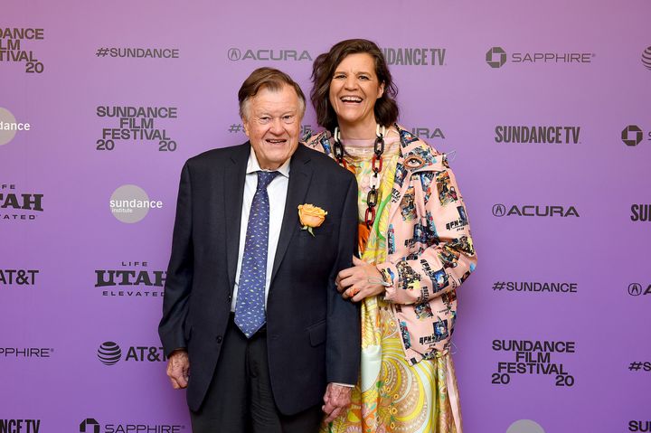 Dick Johnson and Kirsten Johnson at the Sundance Film Festival in January 2020.