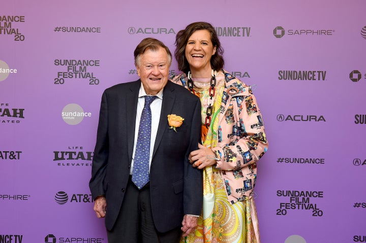 Dick Johnson and Kirsten Johnson at the Sundance Film Festival in January 2020.