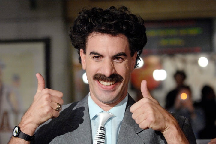 Sacha Baron Cohen in character as Borat