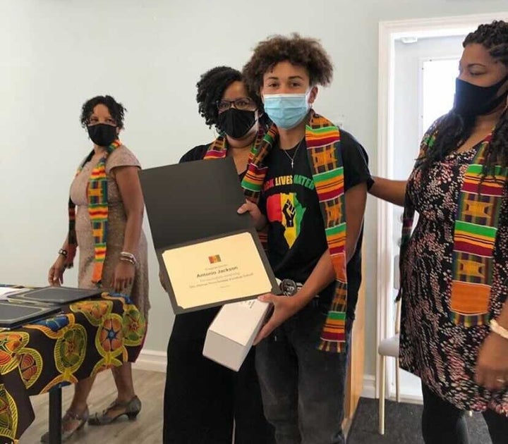The August graduation ceremony for the African Nova Scotian Freedom School, which delivered its classes online.