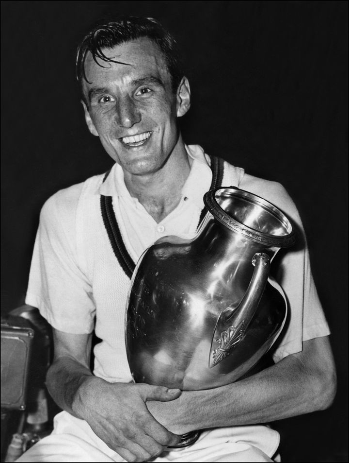 テニス界に大きな功績を残したフレッド・ペリーさん（1936年9月12日撮影）