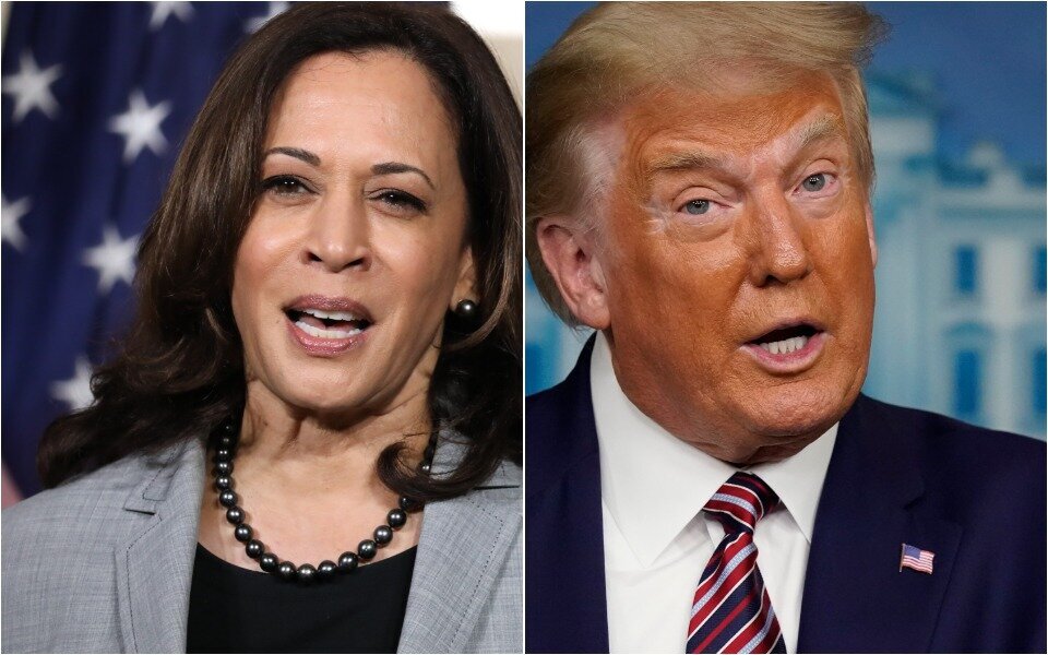 DANCE OFF!: Kamala Harris And Trump Bust Out Competing Moves At Dueling ...