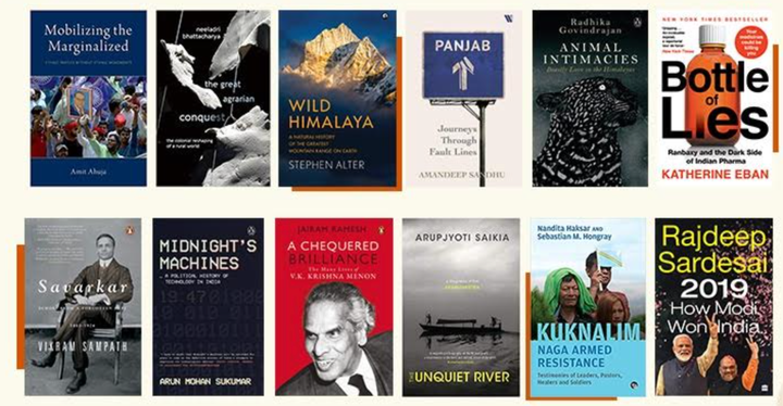 The 12 books on the Kamaladevi Chattopadhyay NIF Book Prize longlist.