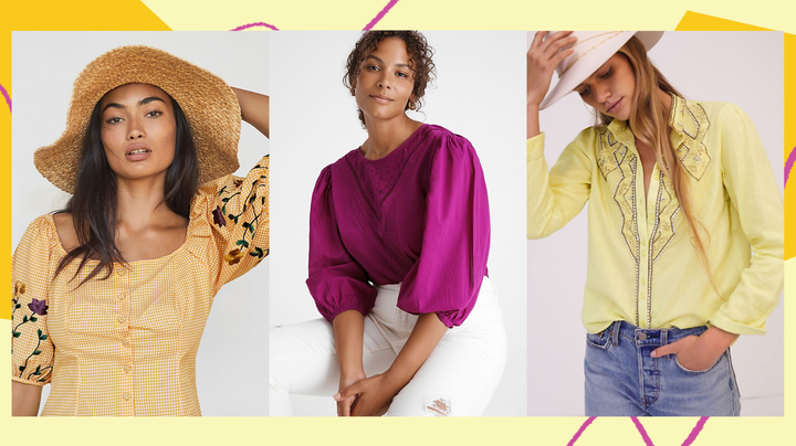 These tops are sure to make you look put together from the waist, up. 
