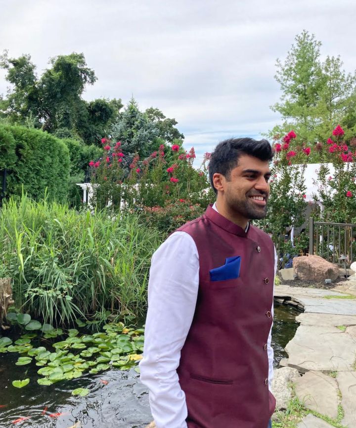 The author at a Muslim Bangladeshi wedding for one of his best friends from college in New Jersey in summer 2020.