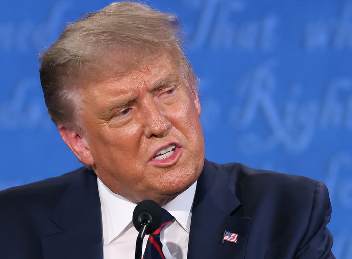 President Donald Trump falsely claimed he paid millions of dollars in federal income taxes in 2016 and 2017 when the topic was briefly broached at Tuesday's presidential debate 