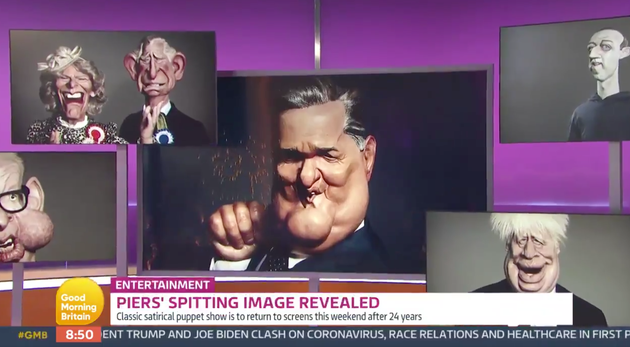 Piers Morgans Spitting Image Puppet Is Unveiled Live On Good Morning Britain