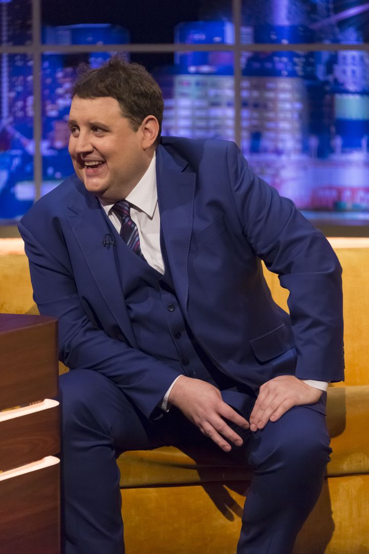 Peter Kay being interviewed on The Jonathan Ross Show in 2017