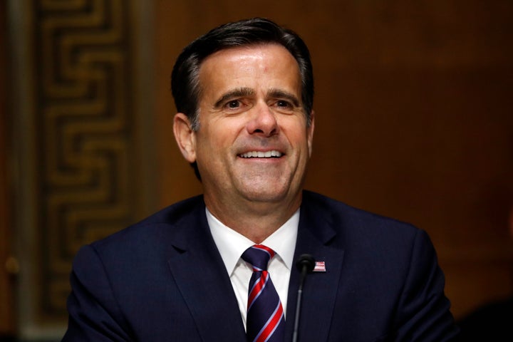 In this May 5, 2020, file photo, then-Rep. John Ratcliffe, R-Texas, testifies before the Senate Intelligence Committee on Cap