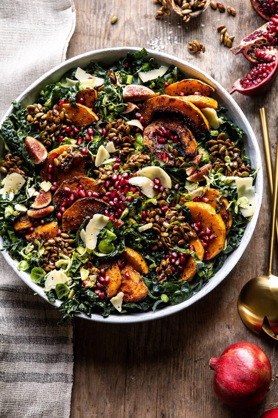 Fall Harvest Honeycrisp Apple and Kale Salad. - Half Baked Harvest