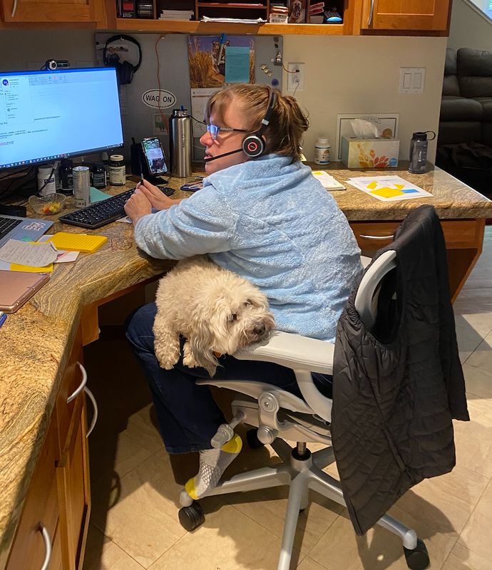 "Endless conference calls are good for Riley&rsquo;s insomnia." &mdash;&nbsp;Trish T.&nbsp;