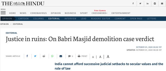 'CBI Must Appeal': What Newspaper Editorials Said On Babri