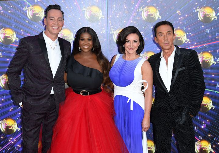 The Strictly judges at last year's red carpet launch