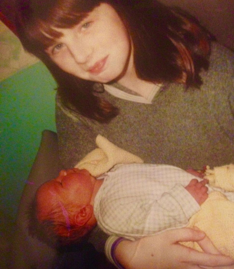Jade with her brother Yousef as a baby.