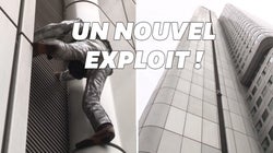 Le Spider-Man français a escaladé un gratte-ciel à Francfort en tenue de