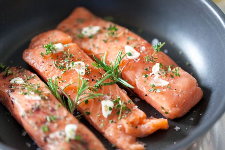 Salmon is a good source of vitamin D.