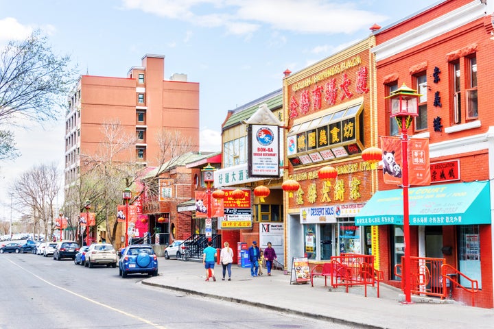 Chinatown on Second Avenue in the heart of Calgary's downtown district.