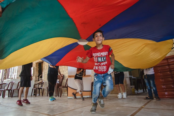 Children in Beirut are finding emotional release in play activities, as they recover from the devastation of the August 4 explosion.