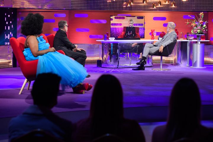 The usual set up on The Graham Norton Show was changed as it returned to the studio last week