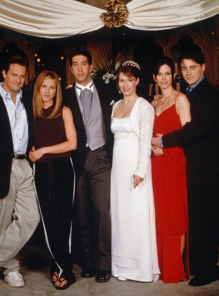 The Friends cast relocated to London to film Ross and Emily's wedding in 1998