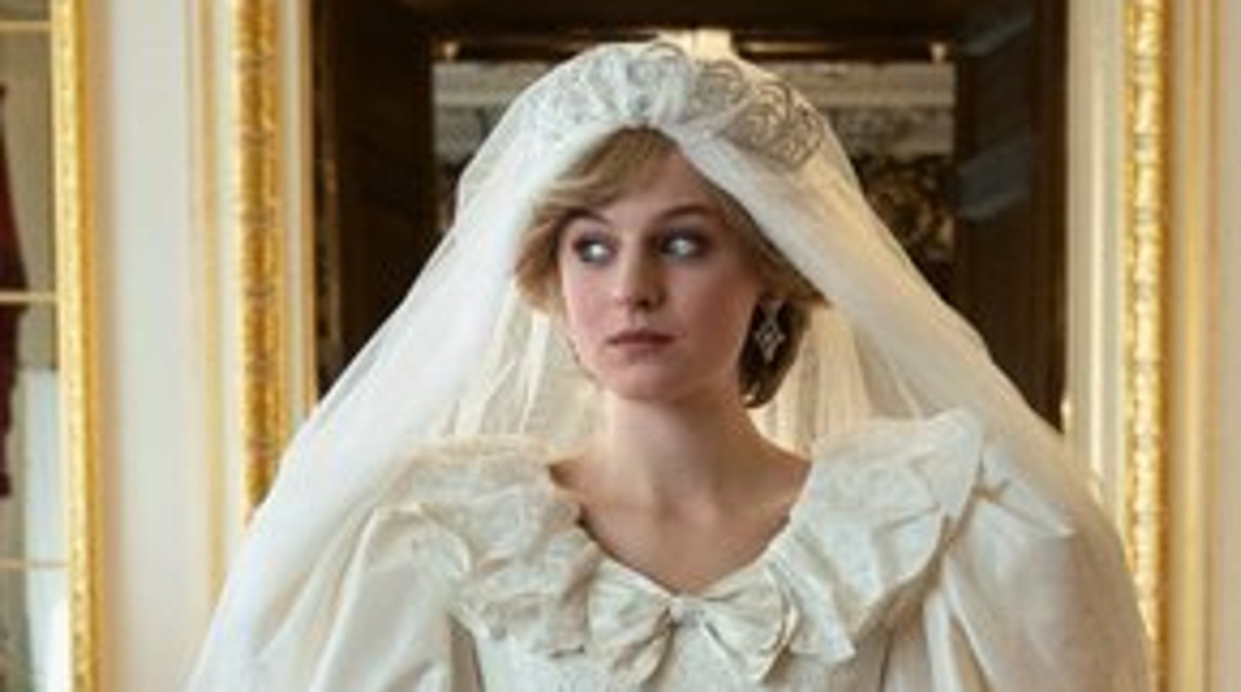 the crown princess diana wedding dress Get a Glimpse of Princess Diana's Wedding Dress in The Crown