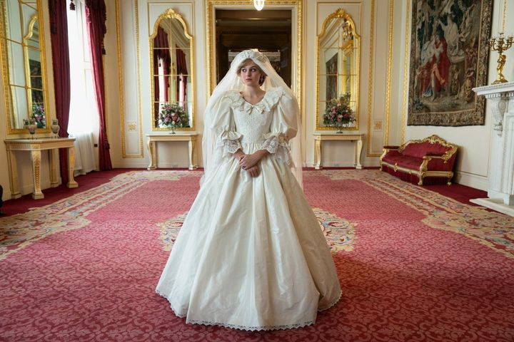 Emma Corrin plays Princess Diana on The Crown