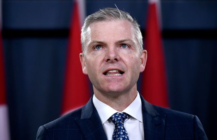 Tim McMillan, President and CEO of the Canadian Association of Petroleum Producers, speaks during a news conference about the group's federal energy platform, in Ottawa, on June 3, 2019.