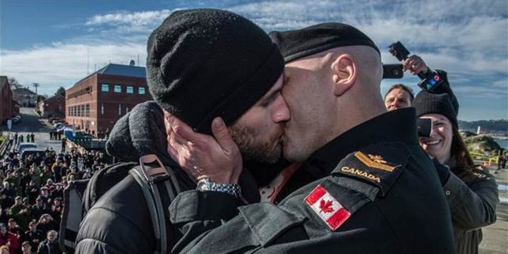 "If you’re thinking about wearing our uniform, know what it means. Love is love," the message accompanying the image said. 