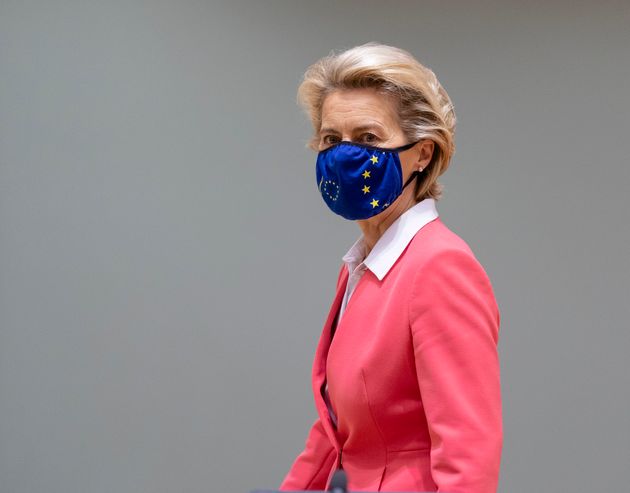 Ursula von der Leyen, présidente de la Commission européenne, le 2 octobre 2020 lors du sommet européen.