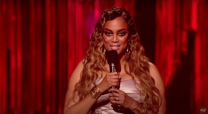Host Tyra Banks was left trying to reconcile the situation