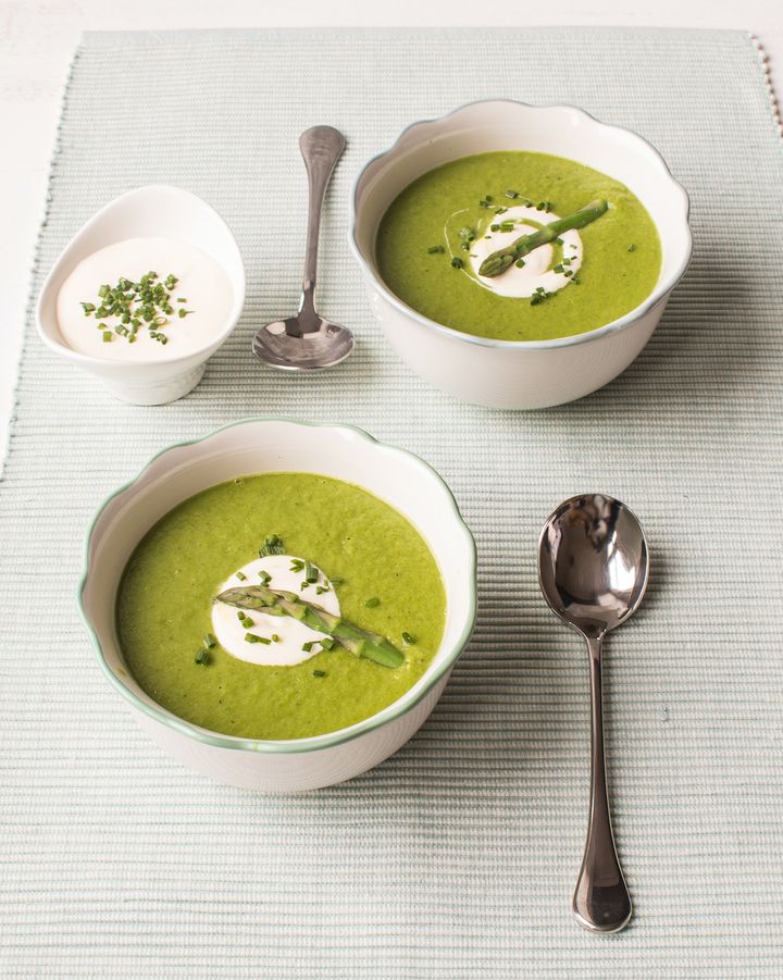 Asparagus and Spinach Soup recipe from britishasparagus.com