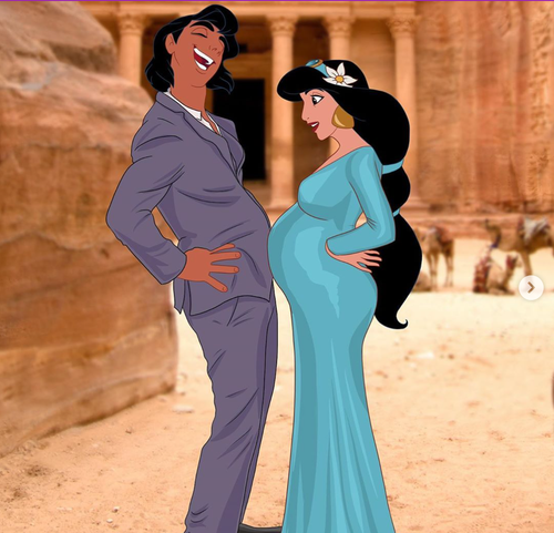 princess jasmine maternity dress Jasmine (Maternity Photo Shoot by VicAndMariePhotography) #Aladdin
