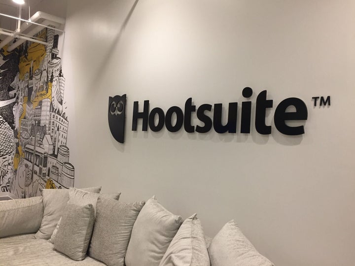 The interior of Hootsuite's Toronto offices.