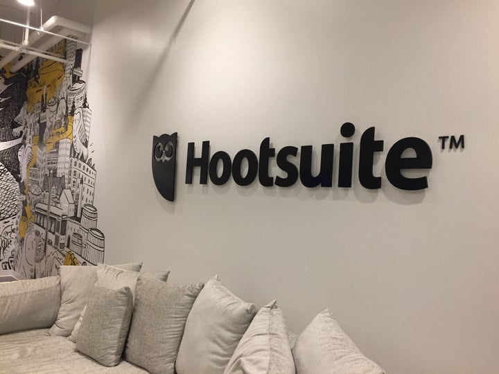 The interior of Hootsuite's Toronto offices. 