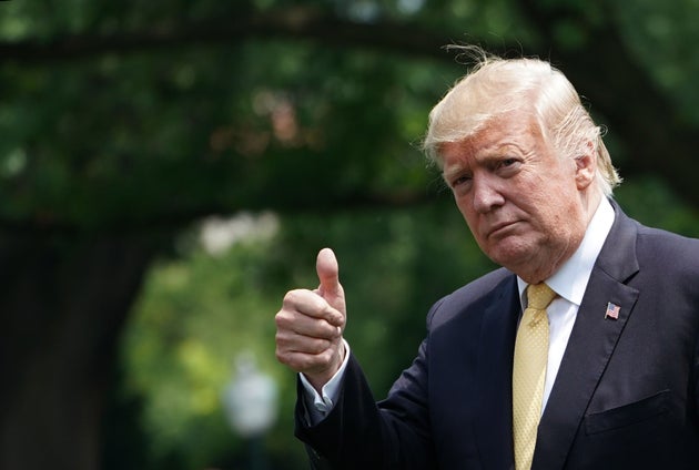 Donald Trump, ici photographié en mai 2019 dans les jardins de la Maison Blanche, n'a pas encore...