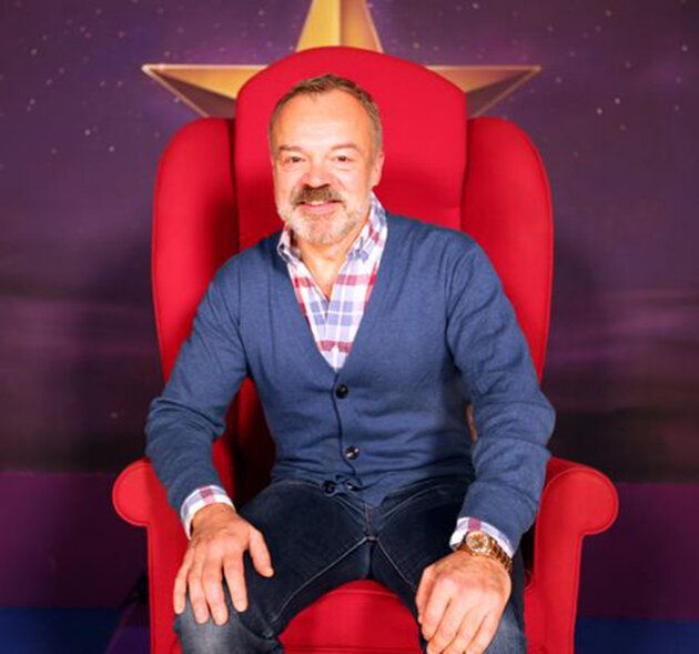 Graham Norton in his Big Red Chair