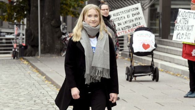 Aava Murto, ici ce 7 octobre à Helsinki, a pris la place de la Première ministre finlandaise pour la