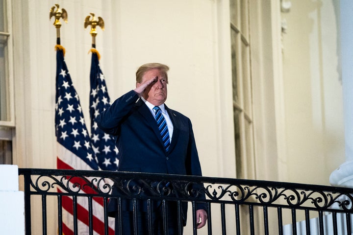 Trump appeared at the White House on Monday after leaving the hospital and attempted to persuade Americans that COVID-19 was