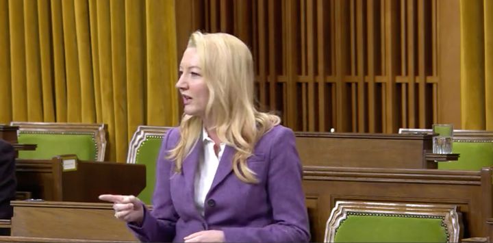 Liberal MP Jennifer O'Connell is shown speaking in the House of Commons on Oct. 7, 2020.