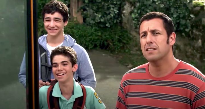 Cameron Boyce (in the middle) played Adam Sandler's son in "Grown Ups" and "Grown Ups 2."